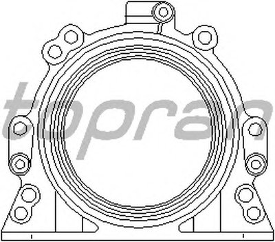 Уплотняющее кольцо, коленчатый вал TOPRAN купить