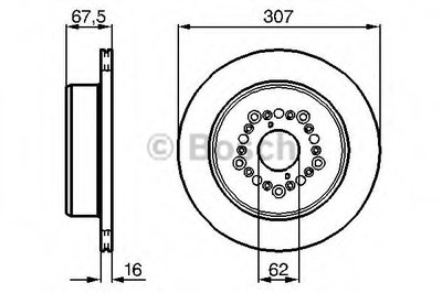 0986479023 BOSCH Тормозной диск