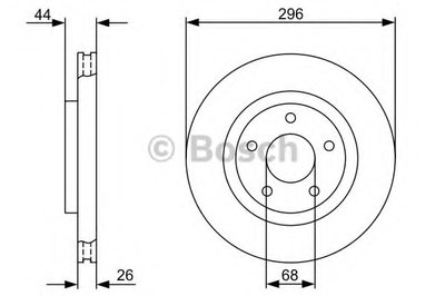 0986479358 BOSCH Тормозной диск