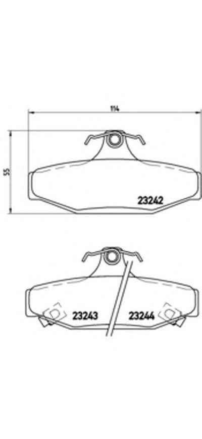 Комплект тормозных колодок, дисковый тормоз BREMBO купить