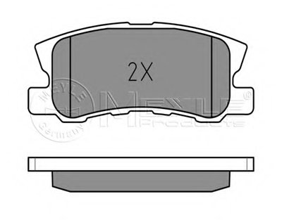 0252358216 MEYLE Комплект тормозных колодок, дисковый тормоз