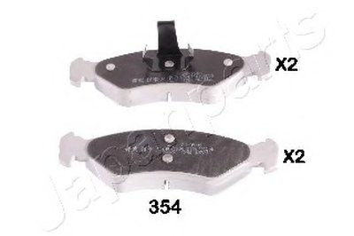 PA354AF JAPANPARTS Комплект тормозных колодок, дисковый тормоз