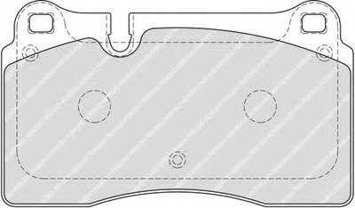 FDB1877 FERODO Комплект тормозных колодок, дисковый тормоз