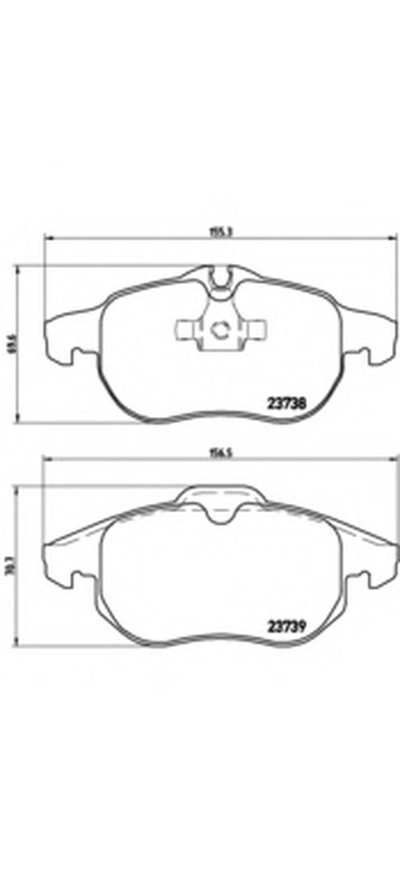 P59043 BREMBO Комплект тормозных колодок, дисковый тормоз