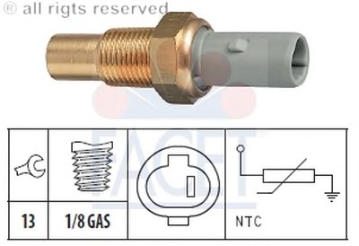 Датчик, температура охлаждающей жидкости; Датчик, температура охлаждающей жидкости; Датчик, температура охлаждающей жидкости FACET купить