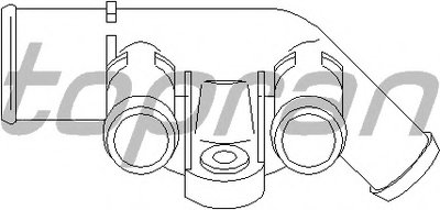 720176 TOPRAN Фланец охлаждающей жидкости