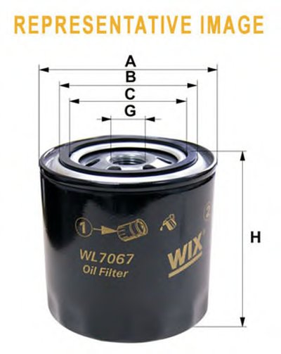 WL7107 WIX FILTERS Масляный фильтр