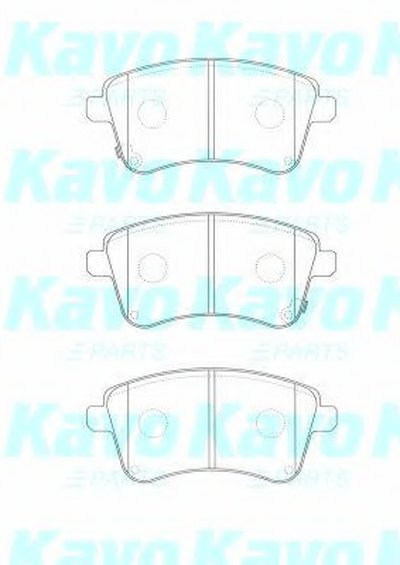 BP4025 KAVO PARTS Комплект тормозных колодок, дисковый тормоз