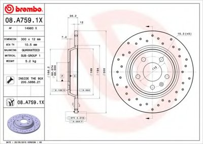 Тормозной диск BREMBO XTRA LINE BREMBO купить