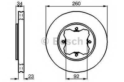 0986478568 BOSCH Тормозной диск