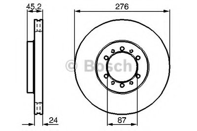 0986478844 BOSCH Тормозной диск