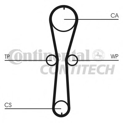 CT915 CONTITECH Ремень ГРМ