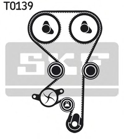 VKMA05228 SKF Комплект ремня ГРМ