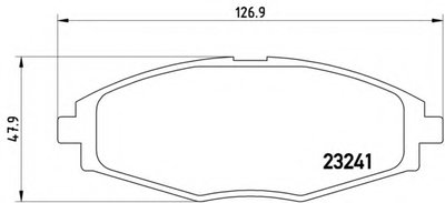 P15006 BREMBO Комплект тормозных колодок, дисковый тормоз