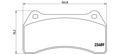 P36014 BREMBO Комплект тормозных колодок, дисковый тормоз