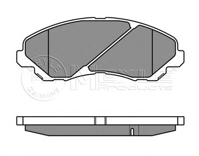 0252358416W MEYLE Комплект тормозных колодок, дисковый тормоз