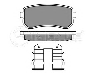 0252432015W MEYLE Комплект тормозных колодок, дисковый тормоз