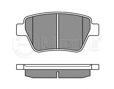 0252456317 MEYLE Комплект тормозных колодок, дисковый тормоз