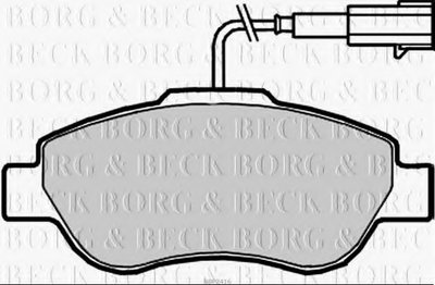 BBP2416 BORG & BECK Комплект тормозных колодок, дисковый тормоз