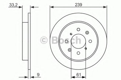 0986479739 BOSCH Тормозной диск