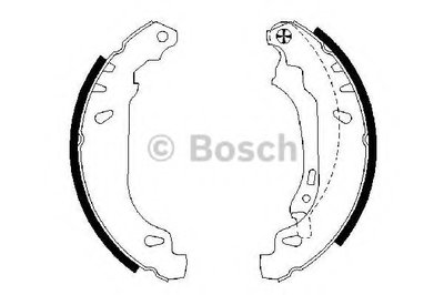 0986487556 BOSCH Комплект тормозных колодок