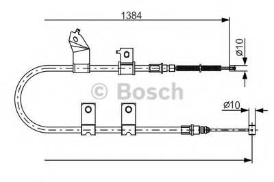 Трос, стояночная тормозная система BOSCH купить