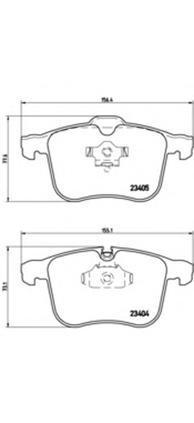 P59049 BREMBO Комплект тормозных колодок, дисковый тормоз