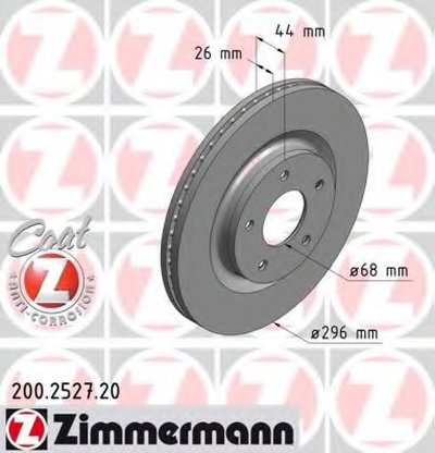 200252720 ZIMMERMANN Тормозной диск