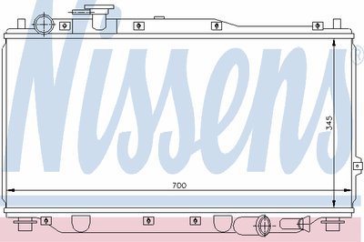 66604 NISSENS Радиатор, охлаждение двигателя