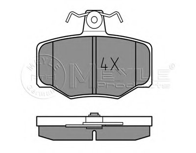 0252154515 MEYLE Комплект тормозных колодок, дисковый тормоз