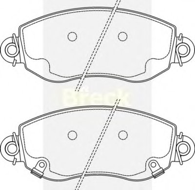 235770070310 BRECK Комплект тормозных колодок, дисковый тормоз