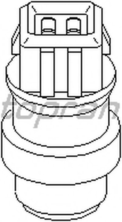Датчик, температура охлаждающей жидкости TOPRAN купить