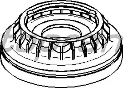 302374 TOPRAN Подшипник качения, опора стойки амортизатора