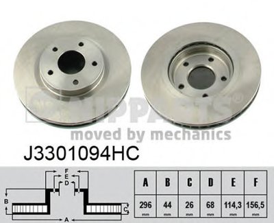 J3301094HC NIPPARTS Тормозной диск