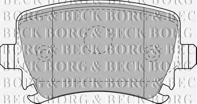 BBP1877 BORG & BECK Комплект тормозных колодок, дисковый тормоз