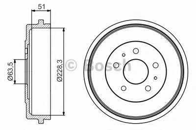 0986477219 BOSCH Тормозной барабан