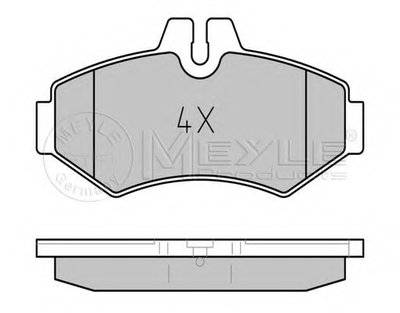 0252302118PD MEYLE Комплект тормозных колодок, дисковый тормоз
