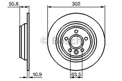 0986479B94 BOSCH Тормозной диск