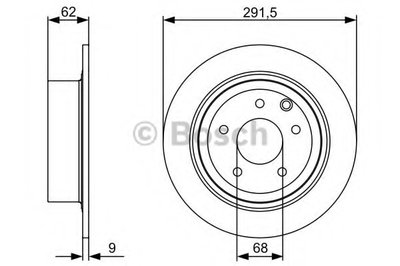 0986479362 BOSCH Тормозной диск