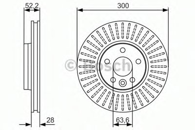 0986479974 BOSCH Тормозной диск