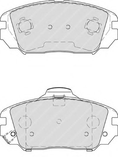 FDB4246 FERODO Комплект тормозных колодок, дисковый тормоз