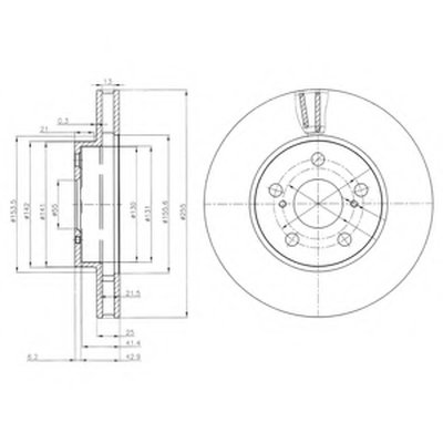 BG3850 DELPHI Тормозной диск