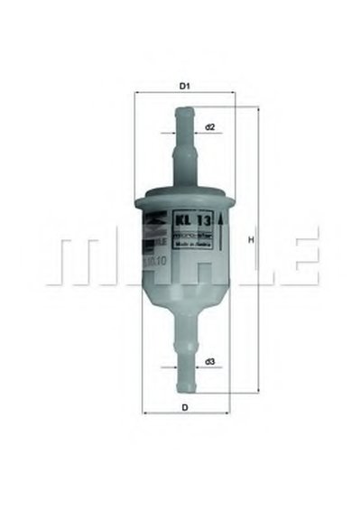 KL13OF MAHLE ORIGINAL Топливный фильтр