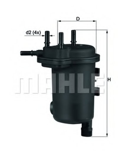 KL633D MAHLE ORIGINAL Топливный фильтр