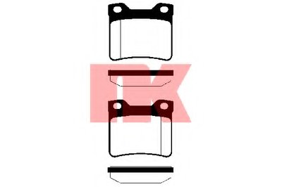 223731 NK Комплект тормозных колодок, дисковый тормоз