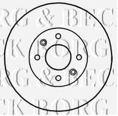 BBD4818 BORG & BECK Тормозной диск