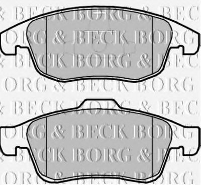 BBP2069 BORG & BECK Комплект тормозных колодок, дисковый тормоз