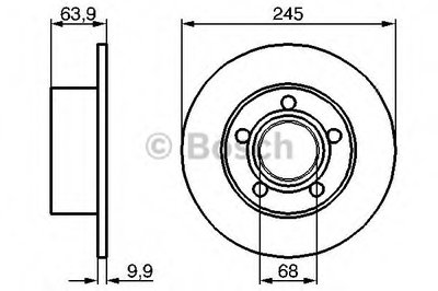 0986479B22 BOSCH Тормозной диск