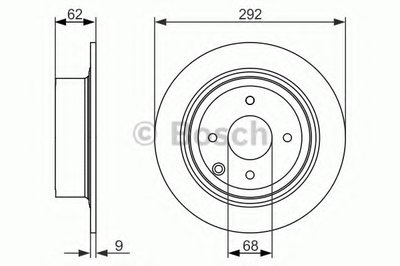 0986479742 BOSCH Тормозной диск