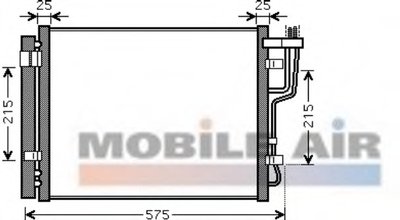 82005189 VAN WEZEL Конденсатор, кондиционер